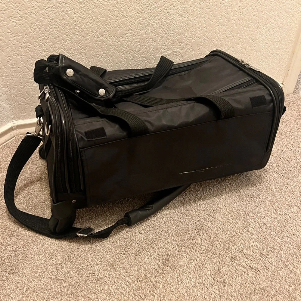 Pet Carrier with Wheels - Black